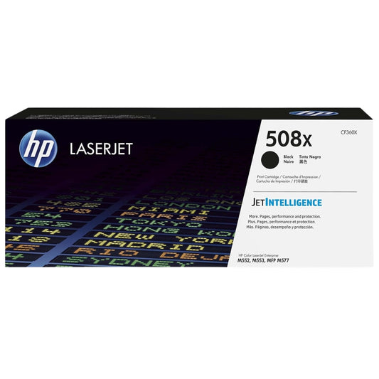New, Pre-Owned - HP 508X High Yield Black LaserJet Toner Cartridge, CF360X