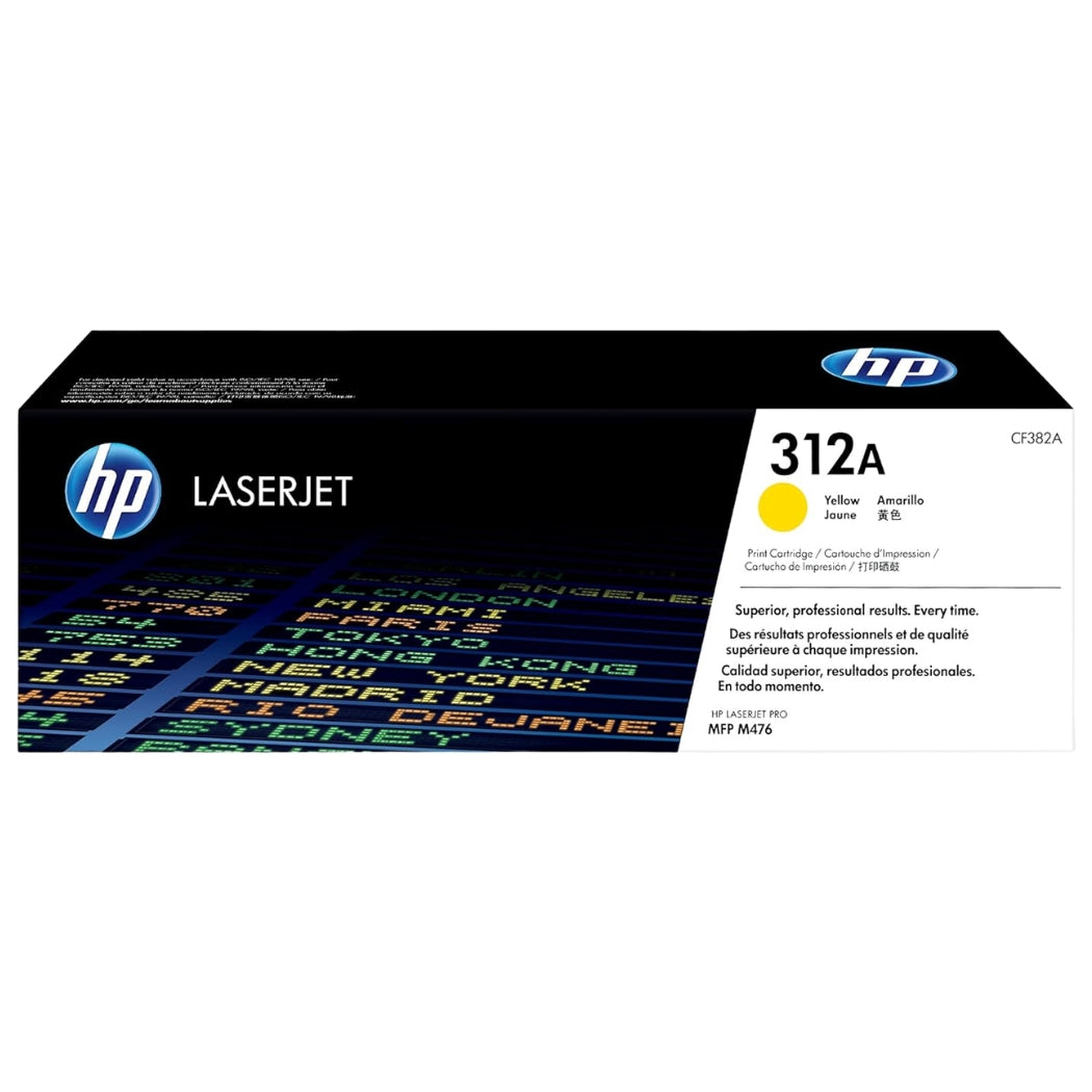 New, Pre-Owned - HP 312A Yellow LaserJet Toner Cartridge, CF382A