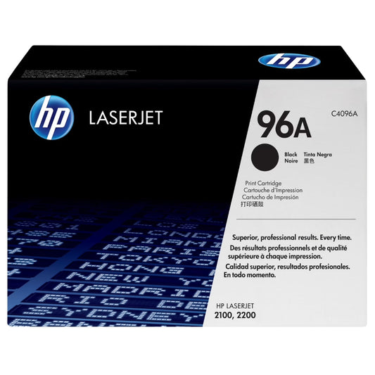 New, Pre-Owned - HP 96A (C4096A) High-Yield Black Toner Cartridge