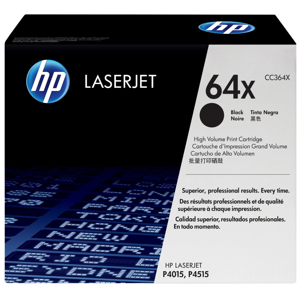 New, Pre-Owned - HP 64X High Yield Black LaserJet Toner Cartridge, CC364X