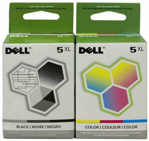 Dell 5XL Black & Color M4640 & M4646 Ink Cartridge-Combo Pack