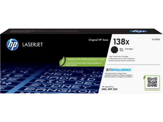 Original HP 138X High Yield Black Toner Cartridge