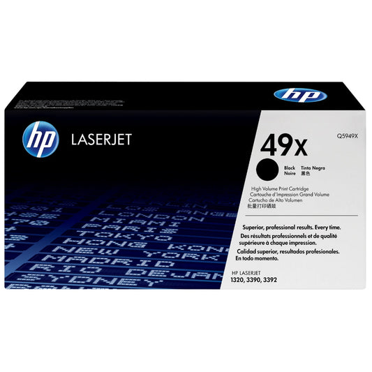 New, Pre-Owned - HP 49X Standard Yield Black LaserJet Toner Cartridge, Q5949X