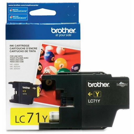 Original Brother LC71 Yellow Ink Cartridge