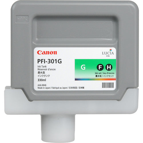 Canon PFI-301G Standard-Yield Green Ink Cartridge, 1493B001AA