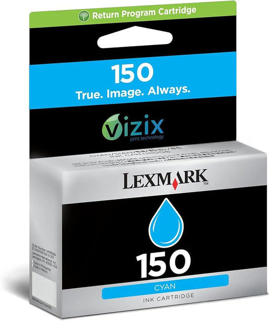 Genuine Lexmark 150 Standard Yield Cyan Inkjet Cartridge
