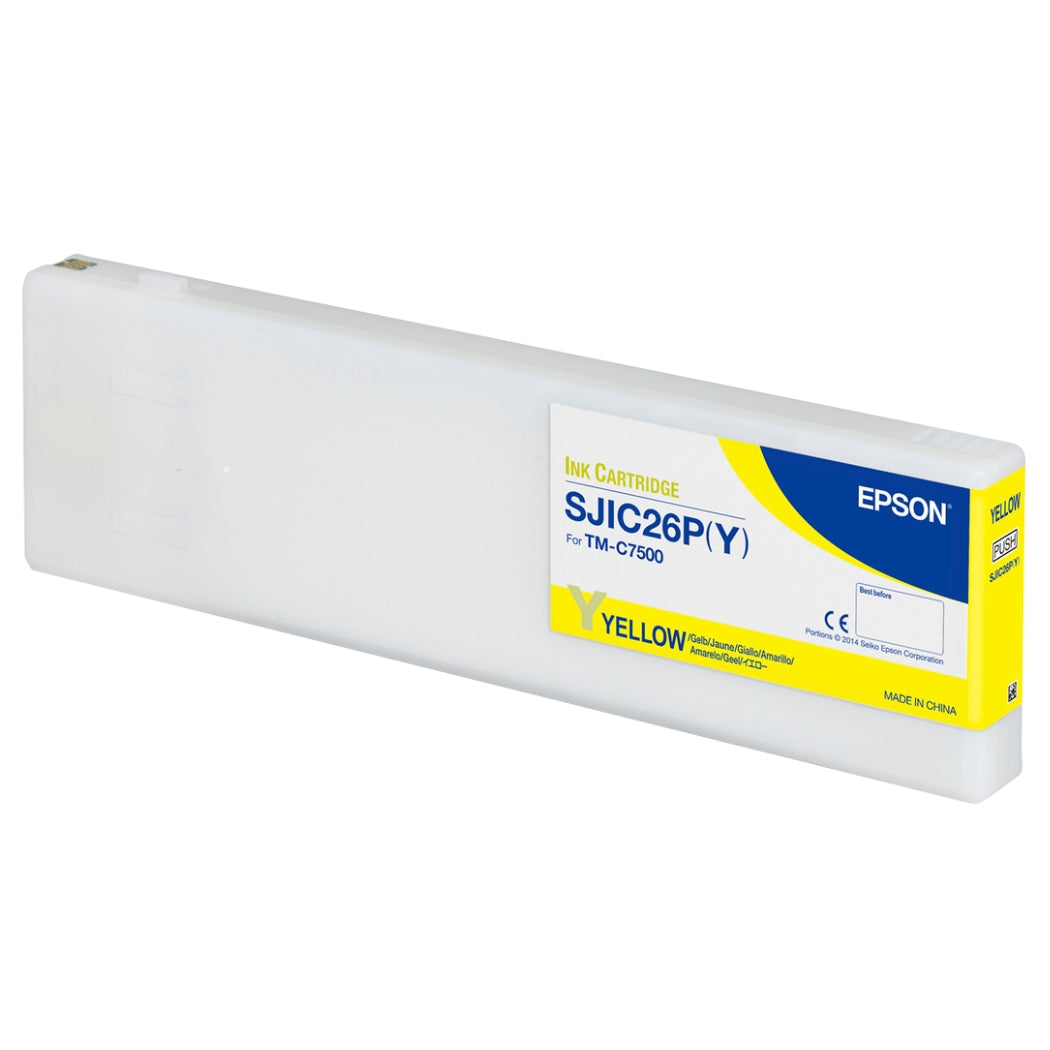 New, Pre-Owned - Epson SJIC26P Ribbon (Yellow) Ink Cartridge