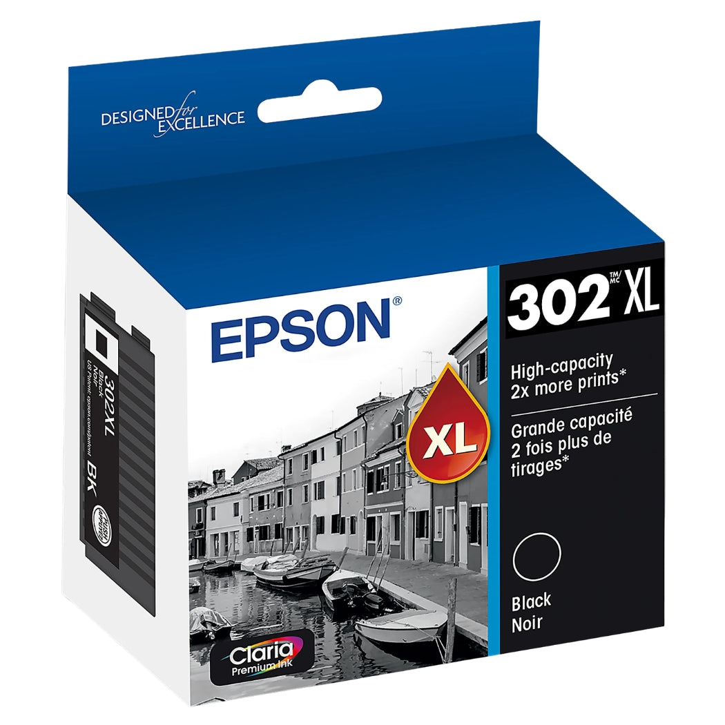 New, Pre-Owned - Epson 302XL Claria Premium High-Yield Photo Black Ink Cartridge, T302XL120