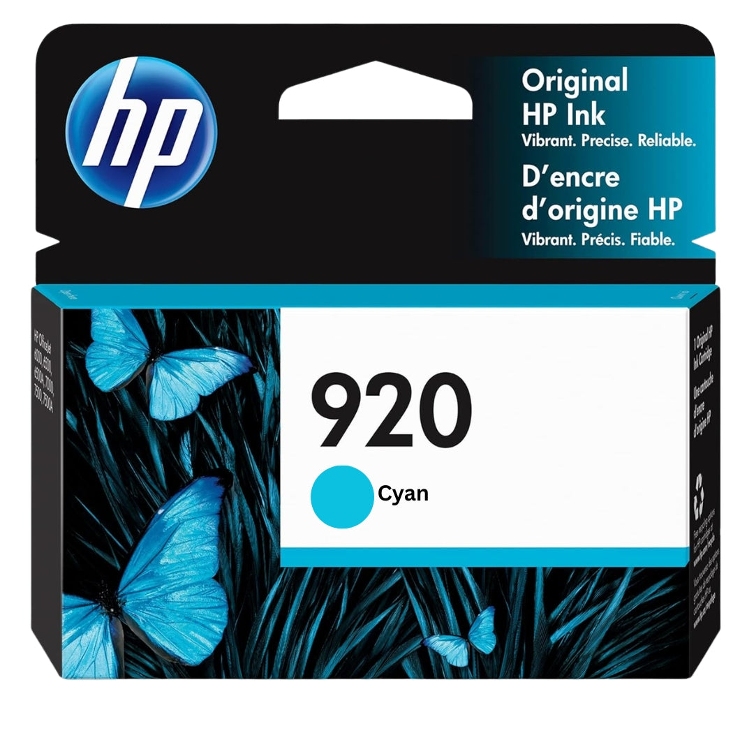 New, Pre-Owned - HP New, Pre-Owned - 920 (CH634AN) Cyan Ink Cartridge