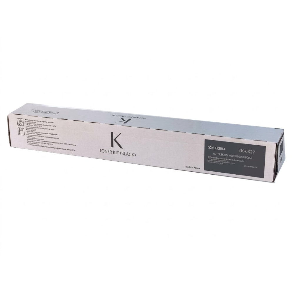Original Kyocera TK-6327 Standard Yield Black Toner Cartridge, 1T02NK0US0 