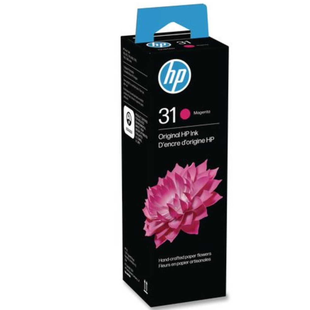 New, Pre-Owned, Original HP 31 High-Yield Magenta Original Ink Bottle, 1VU27AN