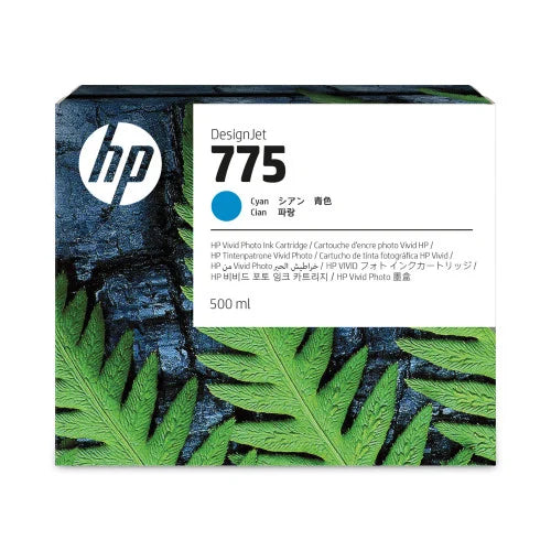 Original HP 775 Standard Yield Cyan (500ml) Ink Cartridge