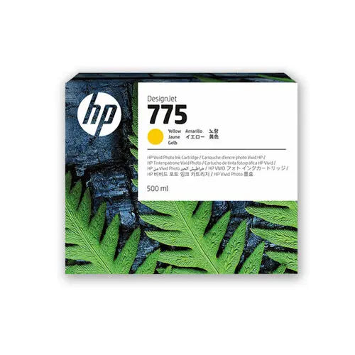 Original HP 775 Standard Yield Yellow (500ml) Ink Cartridge