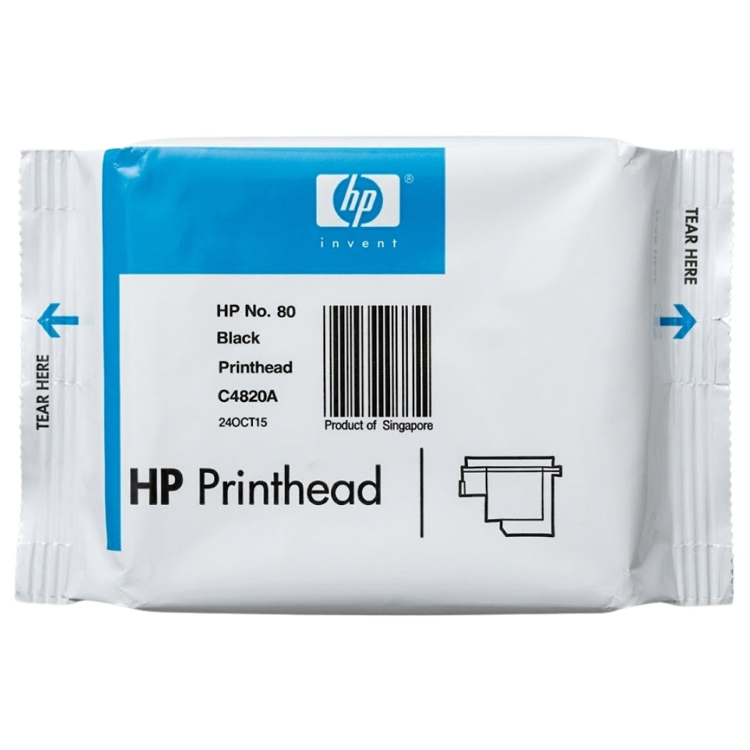 New, Pre-Owned - HP 80 Standard Yield Black Printhead,C4820A