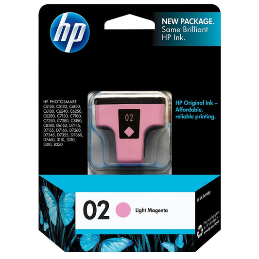 New, Pre-Owned - HP 02 (C8775WN) Light Magenta Ink Cartridge