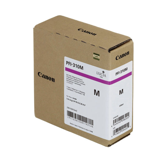 Genuine Canon PFI-310M (330ml) Magenta Pigment Ink Tank