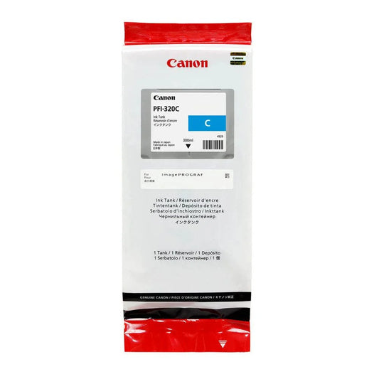 Canon PFI-320C 300ml High-Yield Cyan Ink Cartridge
