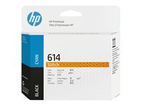 New, Pre-Owned - HP 614 STITCH Black/Cyan Printerhead,2LL62A