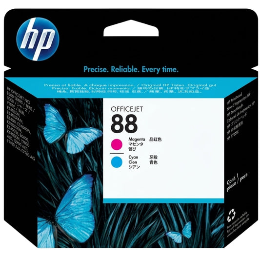 New, Pre-Owned - HP 88 (C9382A) Magenta and Cyan New, Pre-Owned - Printhead
