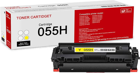 Original Canon 055H High-Yield Yellow Laser Toner Cartridge