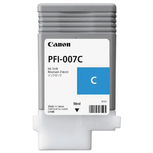 Original Canon PFI-007 High Yield Cyan