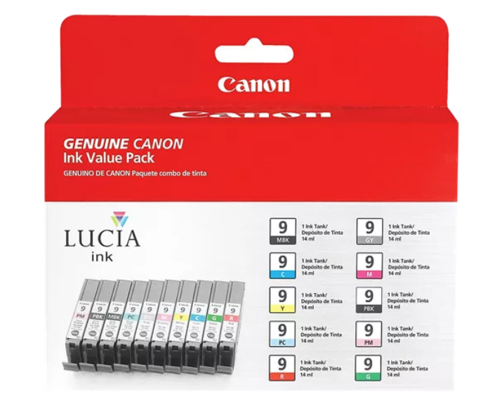 New, Pre-owned, Original Canon PGI-9 10-Pack Ink Tanks