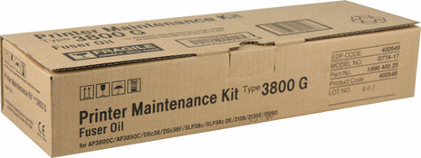 New, Pre-Owned - Ricoh Type 3800G Fuser Oil Bottle Printer Maintenance Kit, 400549