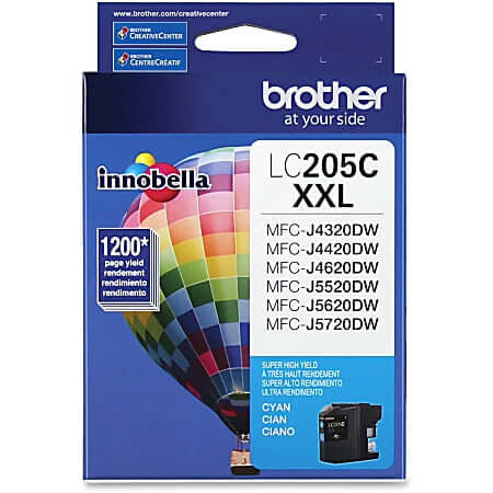 Brother LC205XXL Extra High Yield Cyan Ink Cartridge