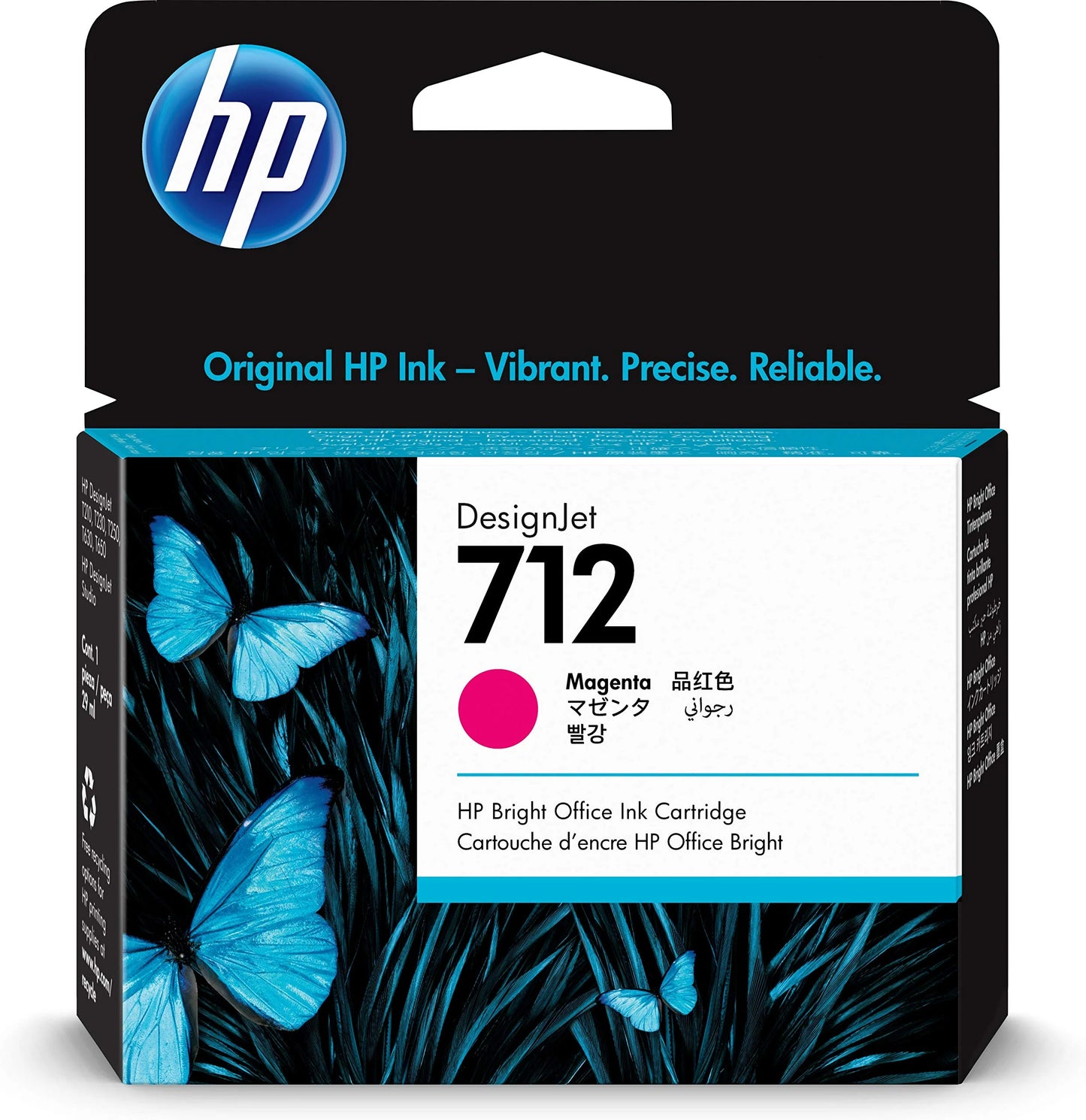 Original HP 712 29ml Magenta DesignJet Ink Cartridge