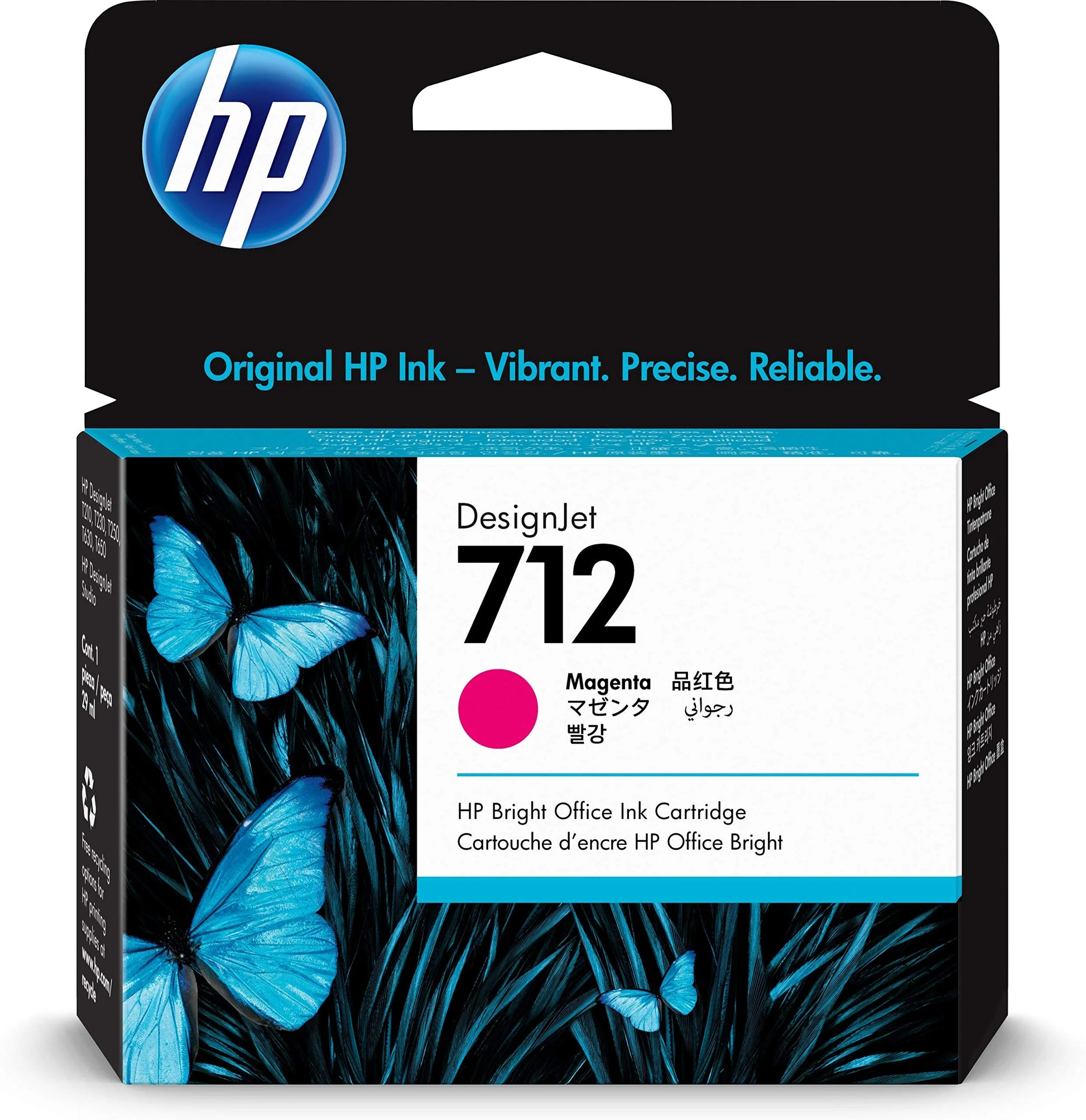 Original HP 712 29ml Magenta DesignJet Ink Cartridge
