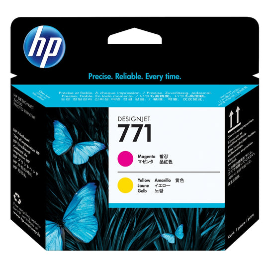 New, Pre-Owned - HP 771 (CE018A) Magenta and Yellow Printheads