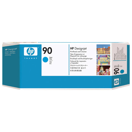 New, Pre-Owned - HP 90 (C5055A) Cyan Printhead Cartridge