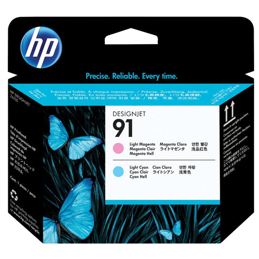 New, Pre-Owned - HP 91 (C9462A) Light Cyan and Light Magenta Printhead Cartridge