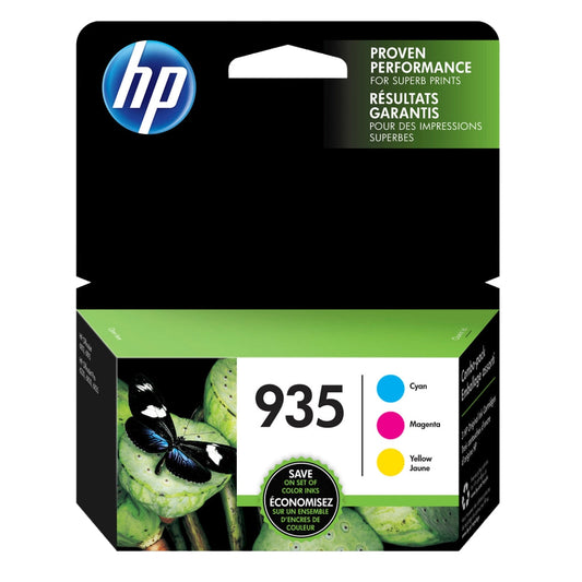 New, Pre-Owned - HP 935 Cyan, Magenta, Yellow Ink Cartridges-3 Pack, , N9H65FN#140