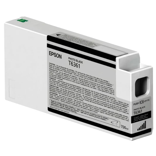 New, Pre-Owned - Epson T6361 Photo Black UltraChrome HDR Ink Cartridge, T636100