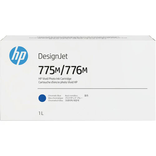 Genuine HP 775M/776M Chromatic Blue DesignJet Ink Cartridge