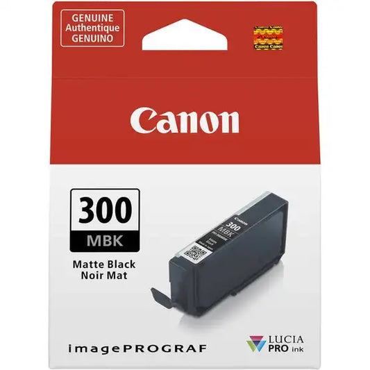 Original Canon PFI-300 Standard Yield Matte Black Ink Cartridge