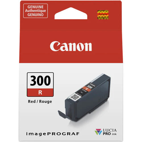 Original Canon PFI-300 Standard Yield Red Ink Cartridge