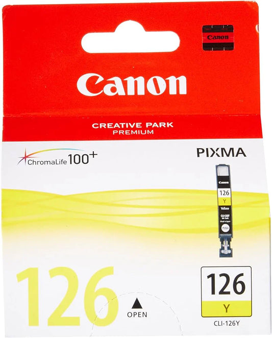 Original Canon 126 Standard Yield Yellow Ink Cartridge