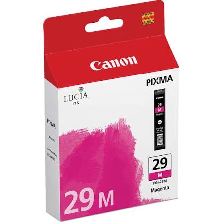 New, Pre-owned, Original Canon PGI-29 Standard Yield Magenta Ink Cartridge, 4874B001