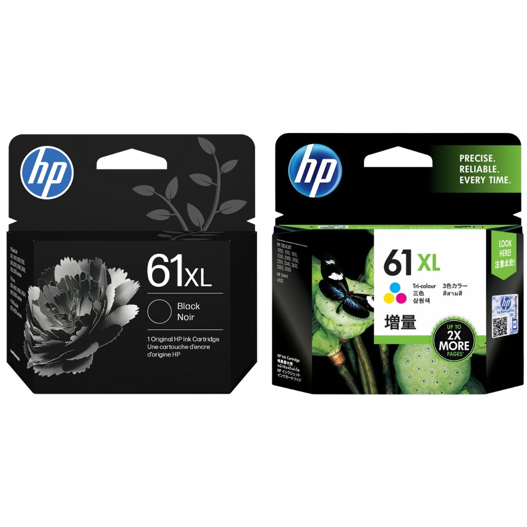 Original HP 61XL Black and Color Ink Cartridge