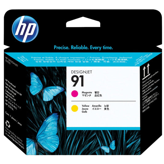 New, Pre-Owned - HP 91 (C9461A) Magenta and Yellow Printhead Cartridge