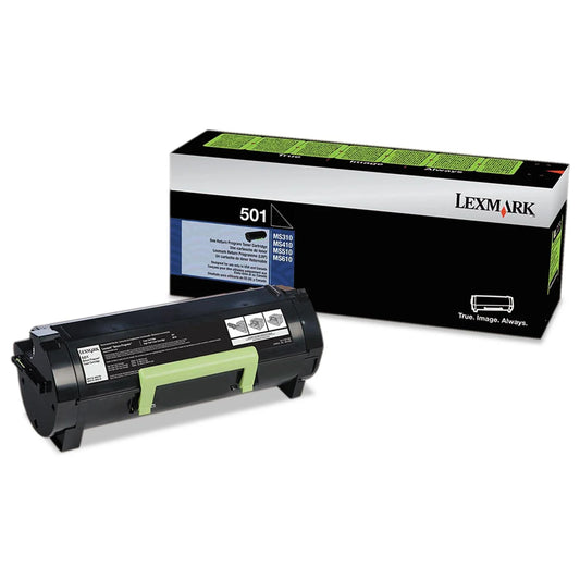 Original Lexmark 501 Standard Yield Black Toner Cartridge