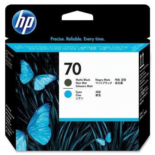 HP 70 (C9404A) Matte Black and Cyan Printhead