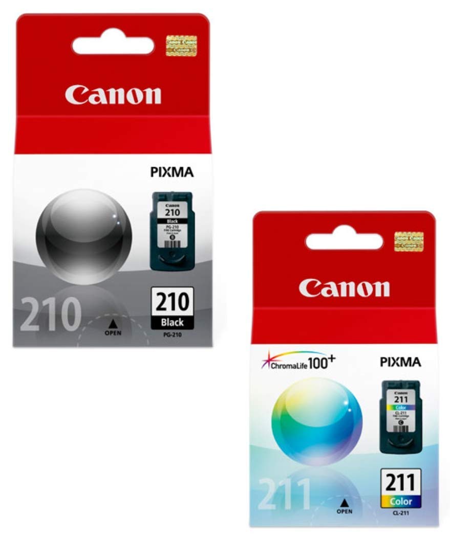 Original Canon PG-210 / CL-211 Black and Color Ink Cartridges