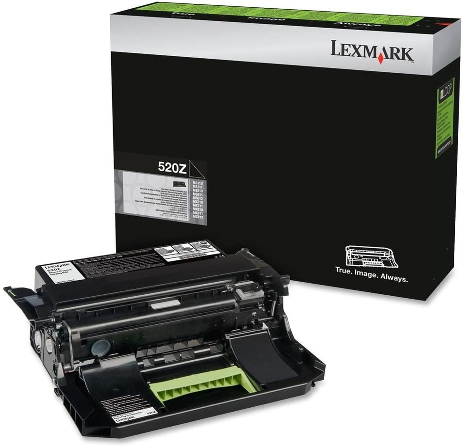 New, Pre-Owned - Lexmark 520Z Standard Yield Black Imaging Drum, 52D0Z00
