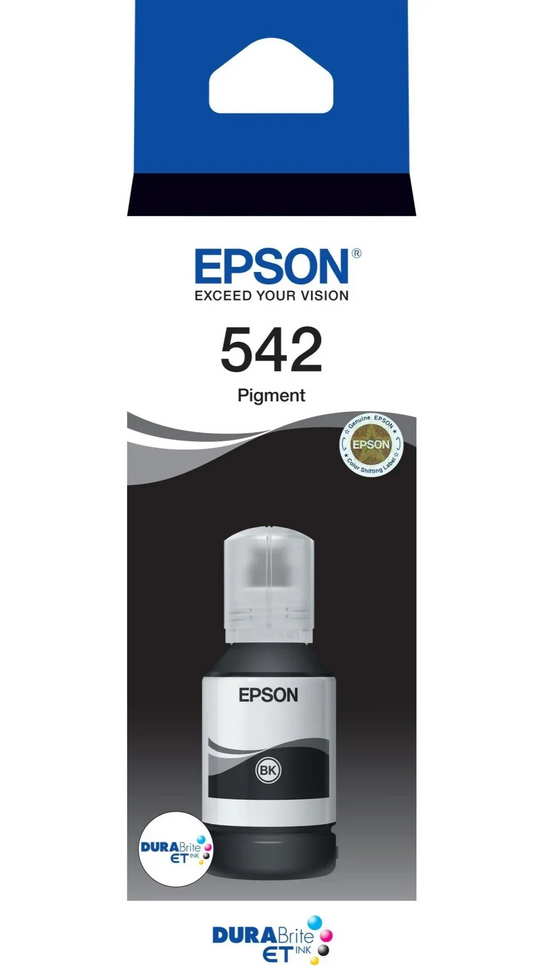 Genuine Epson T542 Standard Yield Black Ink Bottle
