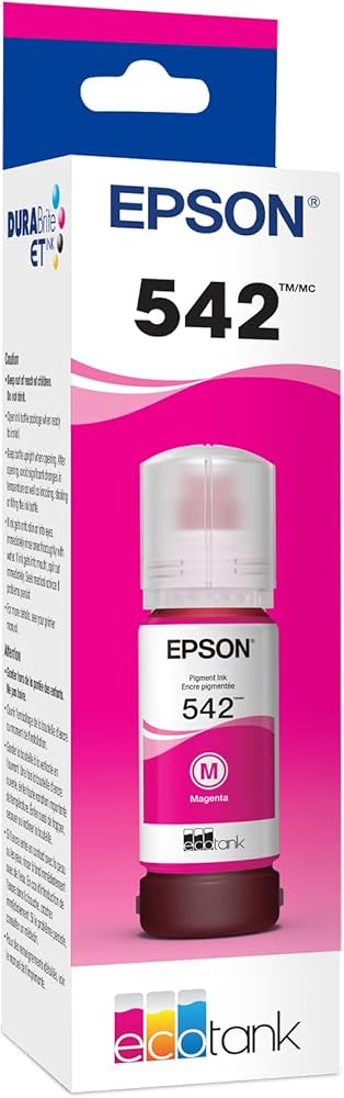 Genuine Epson T542 70ml Standard Yield Magenta Ink Bottle