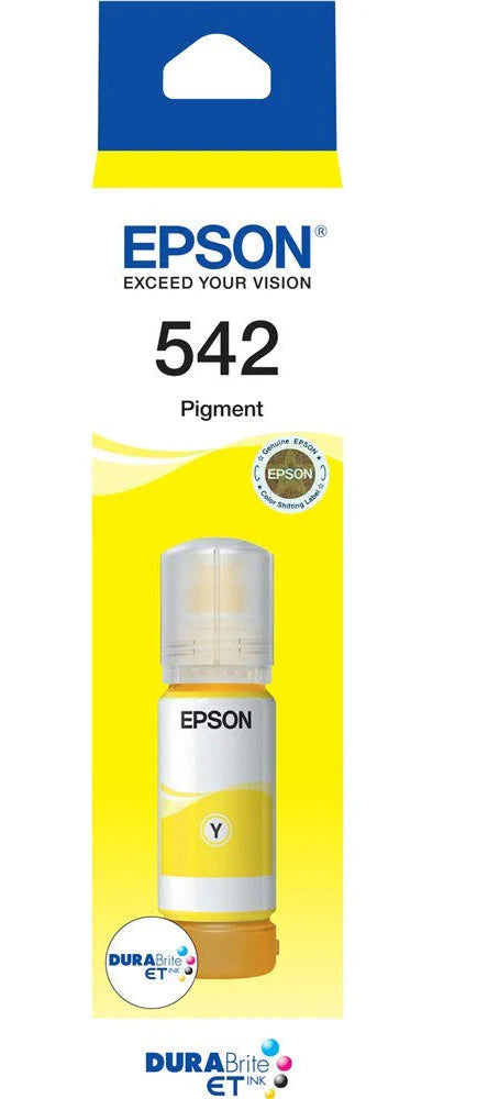 Genuine Epson T542 70ml Standard Yield Yellow Ink Bottle
