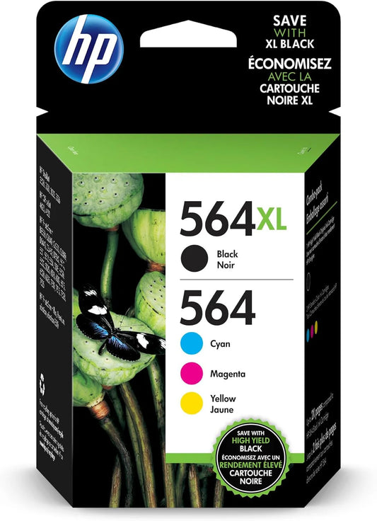 Original HP 564XL Black 564 Cyan
